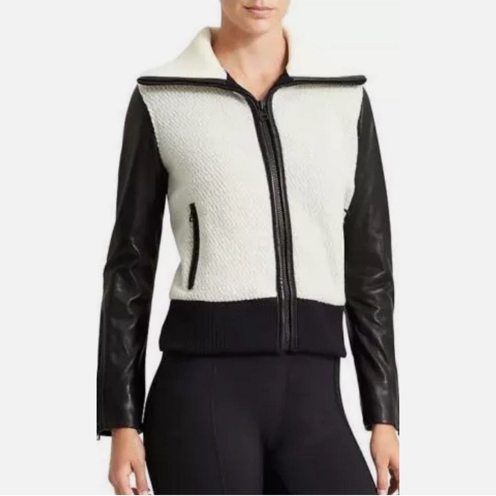 Athleta x 10 Crosby Derek Lam Elevate Sherpa Leather Jacket
